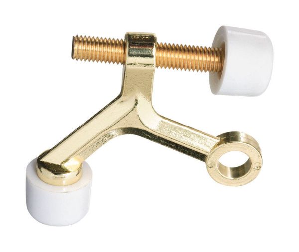 National Hardware Zinc Polished Brass Gold Hinge Pin Door Stop Mounts to door For Sale