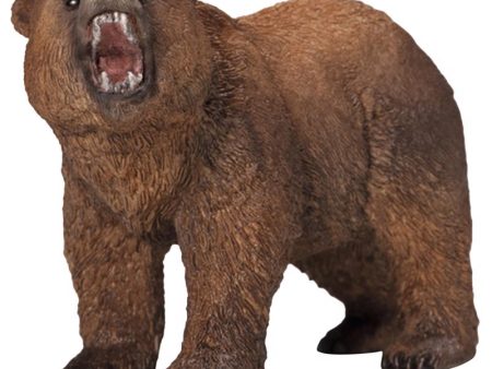 Schleich Wild Life Grizzly Bear Toy Plastic Brown Hot on Sale