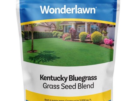 Wonderlawn Kentucky Bluegrass Sun or Shade Grass Seed 3 lb Sale